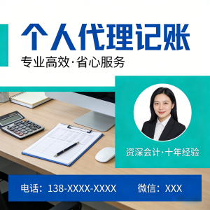 个人代理记账