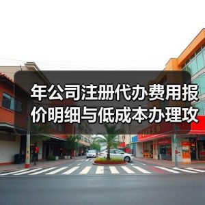 年公司注册代办费用报价明细与低成本办理攻略