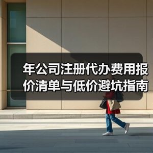 年公司注册代办费用报价清单与低价避坑指南