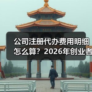公司注册代办费用明细怎么算？2026年创业者报价避坑指南