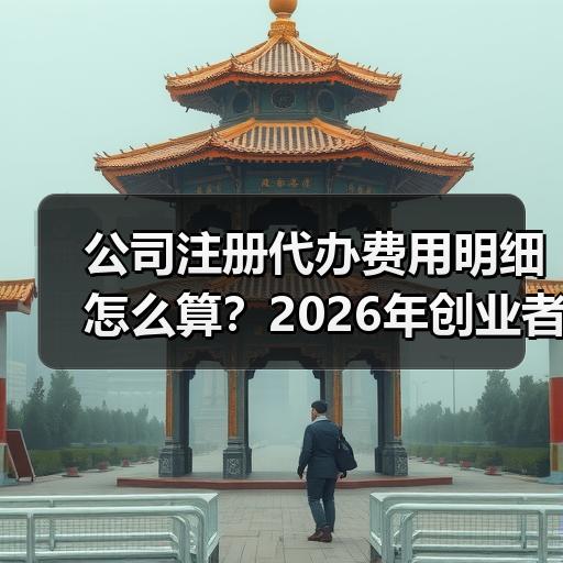 公司注册代办费用明细怎么算？2026年创业者报价避坑指南