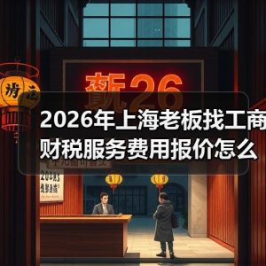 2026年上海老板找工商财税服务费用报价怎么对比