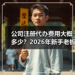 公司注册代办费用大概多少？2026年新手老板报价构成分析